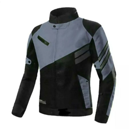 Jaket Motor Touring/Racing Variasi Kedap Angin Taslan Double Strip (Waterproof)