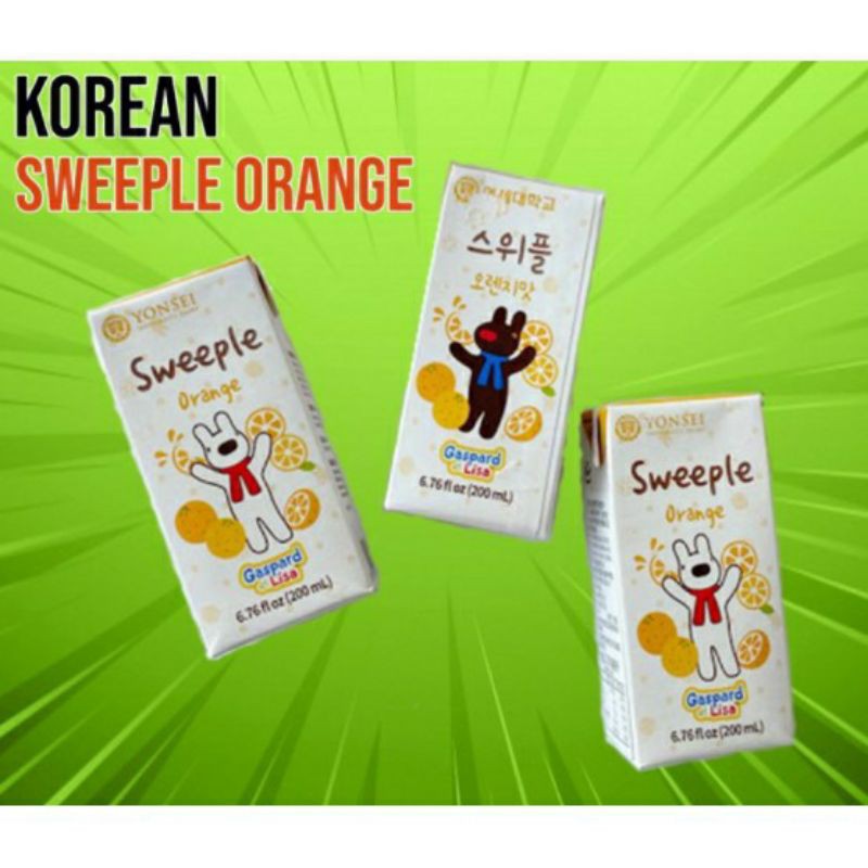 

YONSEI SWEEPLE ORANGE - FRESH MILKY ORANGE JUICE JUS JERUK KOREAN 200ml