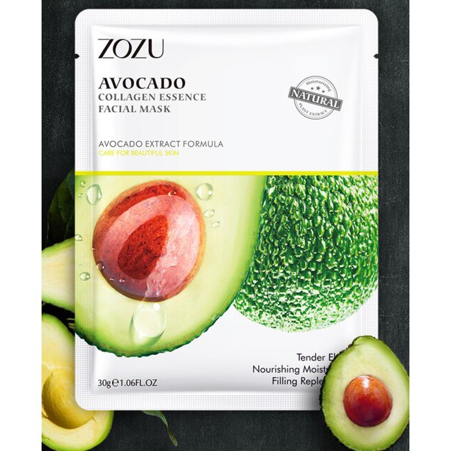 MASKER WAJAH ZOZU FRUIT MASK GIRLSNEED77 Masker Tisu Perawatan Wajah Mask Sheet