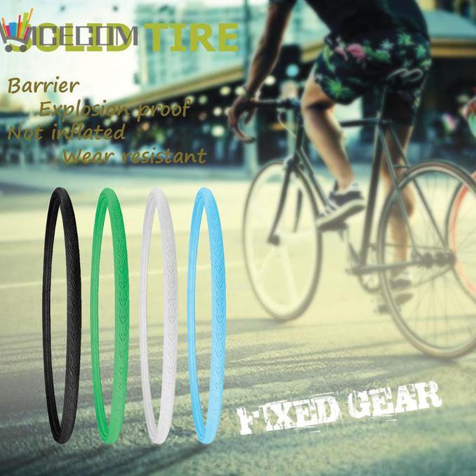 Untuk Sepeda Fixie Ni ✿ Ban Padat 700X23C Anti Bocor Sajidin73