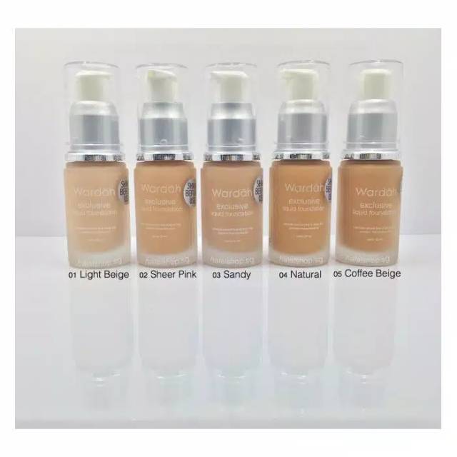 Wardah Exclusive Liquid Foundation 02 Sheer Pink 20ml