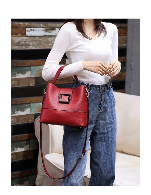 NEW Tas Sling Bag Stylish KUNCI-KOTAK Free 2 tali Selempang