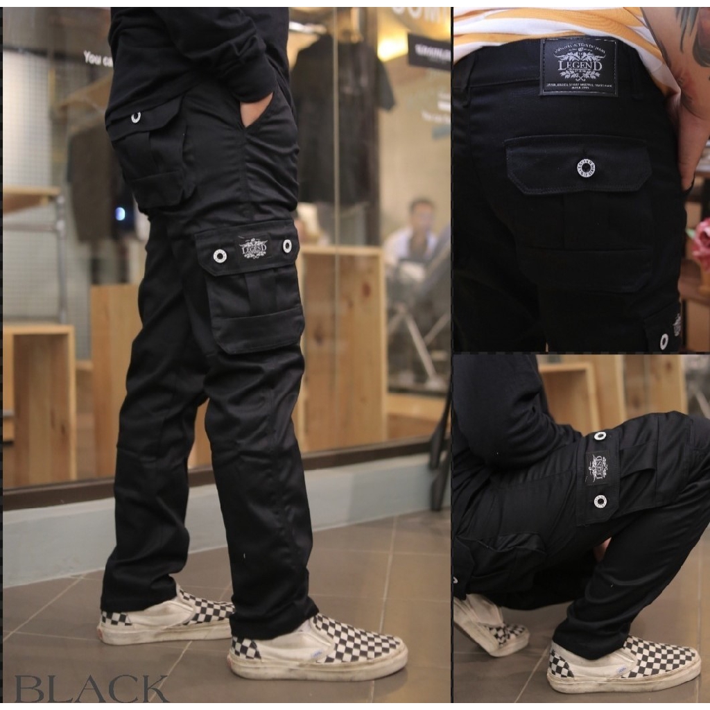 Legend of Denim Celana Panjang Cargo Dayrie Pria Warna Legend of Denim Celana Panjang Cargo Dayrie Pria Warna