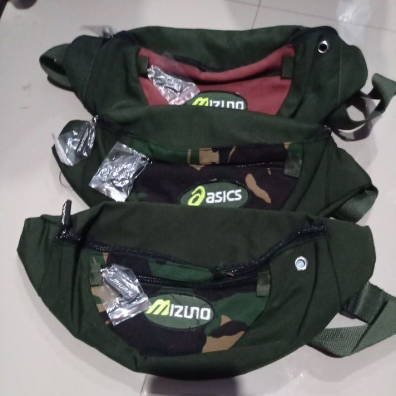 TAS SELEMPANG ASIC MIZUNO TAS PENGGANTI DOMPAT DAN HP