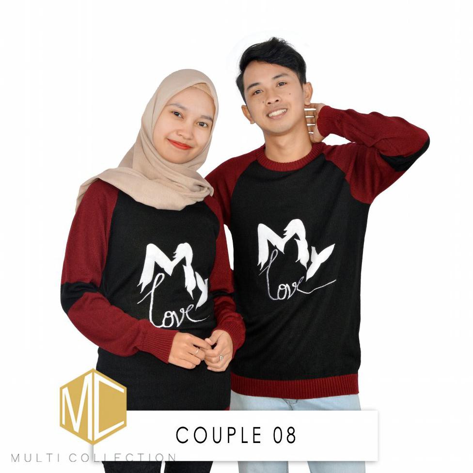 CUCI GUDANG COUPLE 08 - baju couple - baju wanita - baju pria - baju rajut - sweater rajut