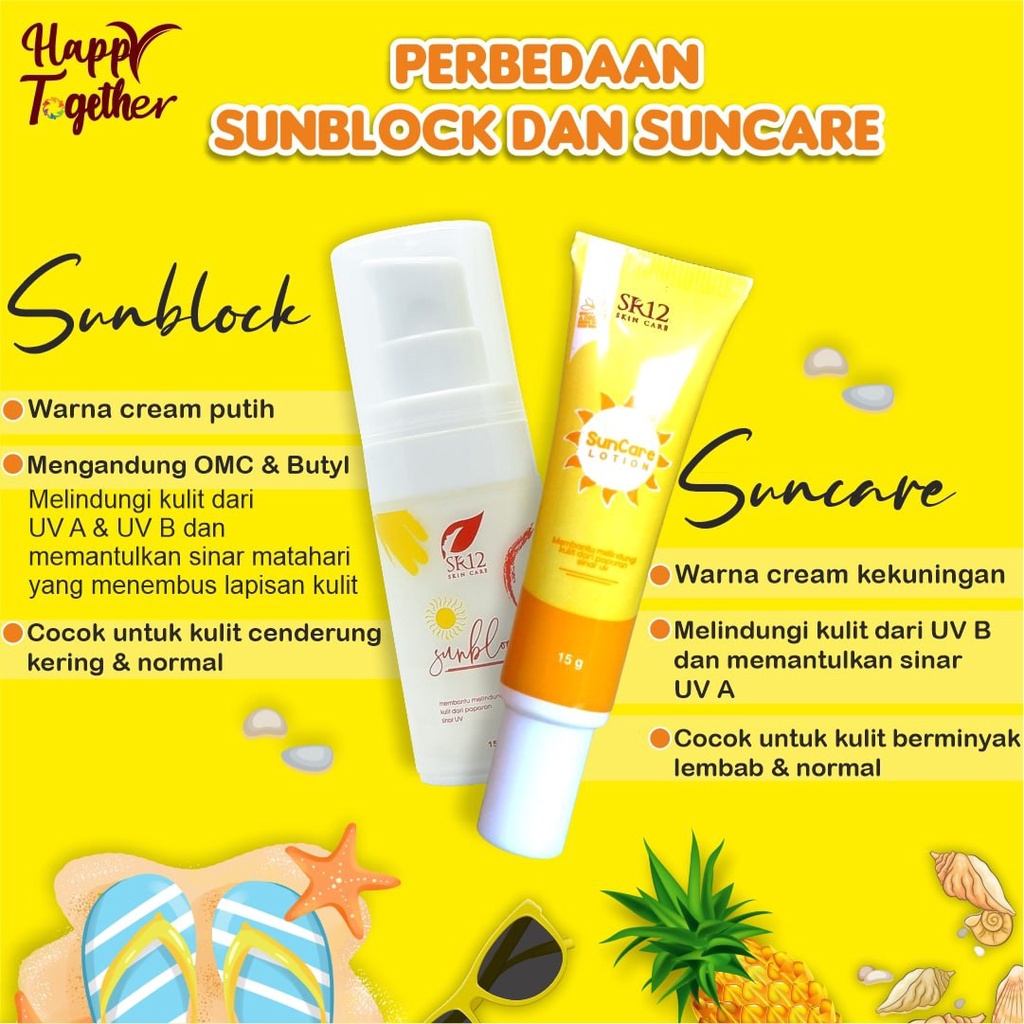 SR12 SUN CARE / SPF 15++/ MELINDUNGI KULIT DARI EFEK SINAR MATAHARI