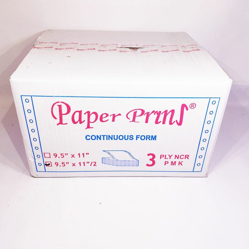 

Paper Pryns Continuous Form 9,5 x 11/2 3ply (1 lembar dibagi 2) - Warna