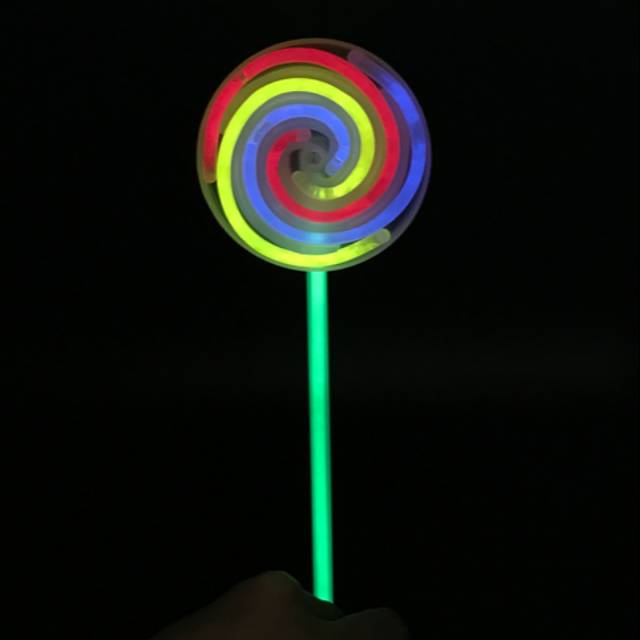 Lollipop Candy Glow in the Dark Permen Glow Warna Warni GLOWSTICK