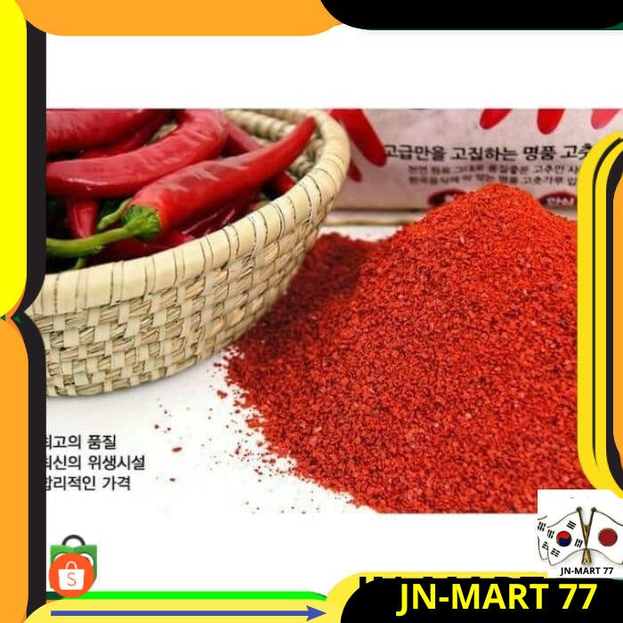

MAKANAN KOREA/KOREAN FOOD/BUMBU KOREA INSTANT/KOREA CHILI GOCHUGARU- CABAI BUBUK ORI IMPORT 250 GR