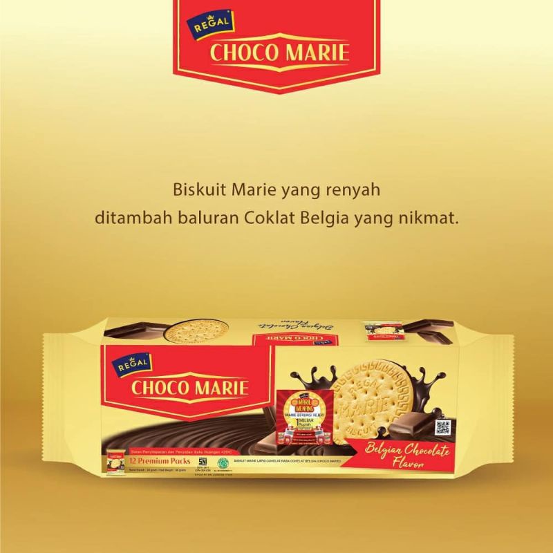 

Marie Regal Choco Belgian Chocolate Isi 12 Sachet