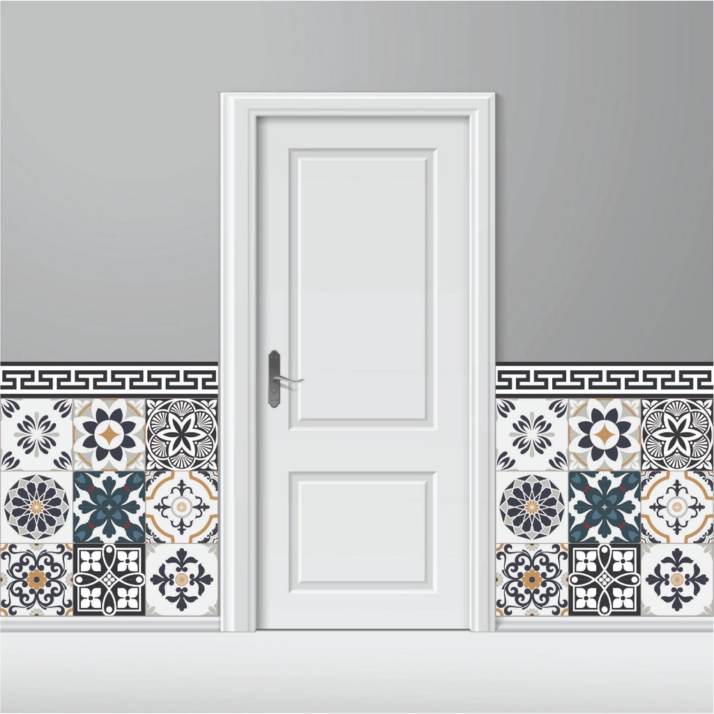 STIKER TEGEL / STICKER LANTAI / KERAMIK / TEGEL DINDING BORDER 2