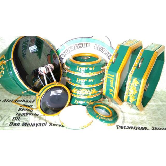 Alat rebana hadroh bas tangan segi 6