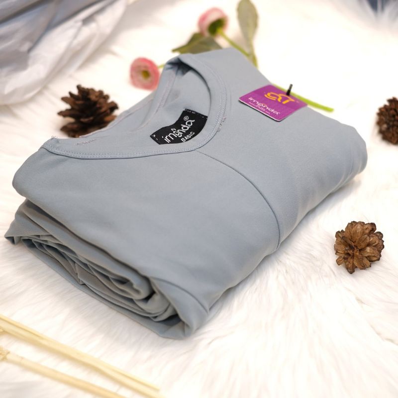 [Irnanda] Gamis Dress Diamond Umbrella Payung Bahan Jersey Diamond Premium Best Seller-Mint