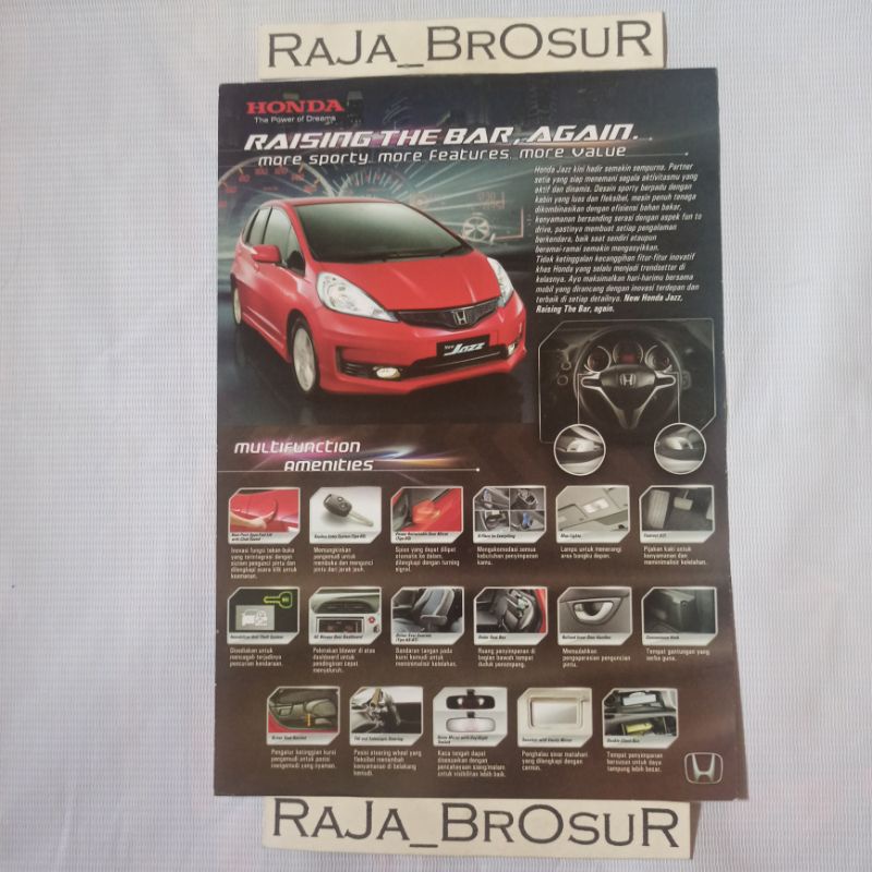 Poster brosur Honda new Jazz