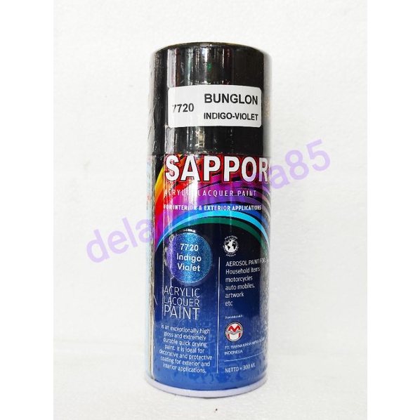 Sapporo Bunglon Indigo Violet 7720/cat bunglon/bunglon/cat semprot/pylox/pilox/pilok