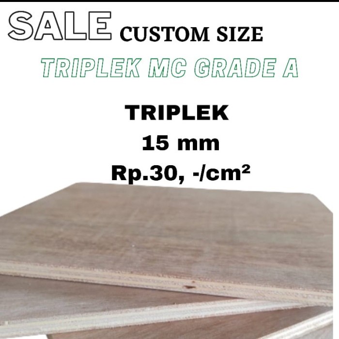 Triplek 15mm Potongan Custom Triplek MC Grade A