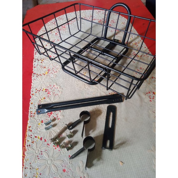 Fron Rak+keranjang Ke Frok sepeda