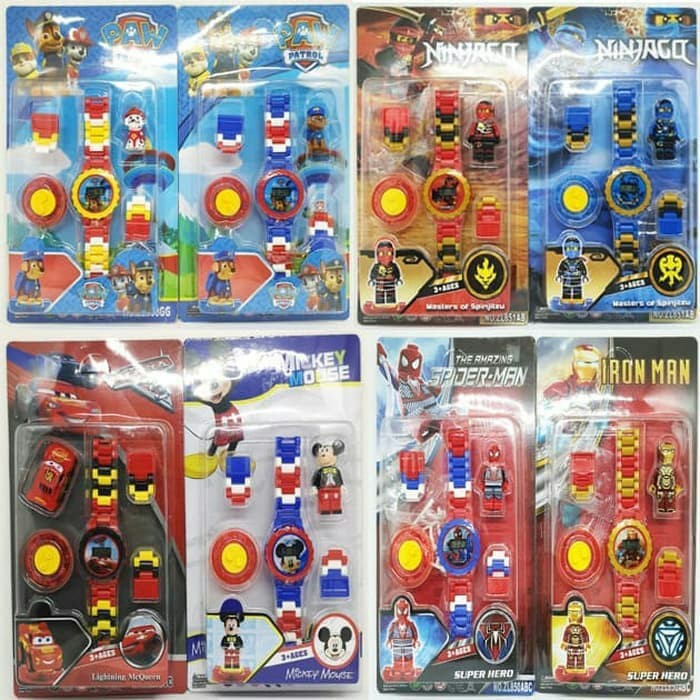 PA Jam tangan Anak Murah Model SUPER HERO model LEGO batman , ironman , frozen , dll JA013