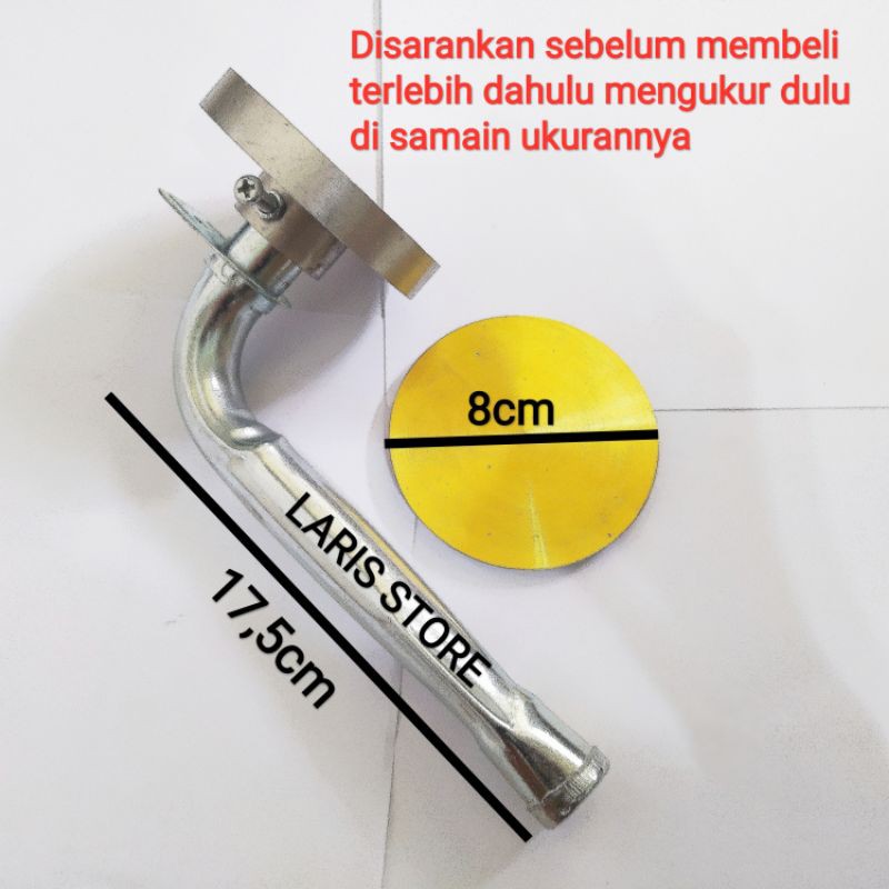 Cerobong Pipa L Burner 8cm Kompor Gas Quantum