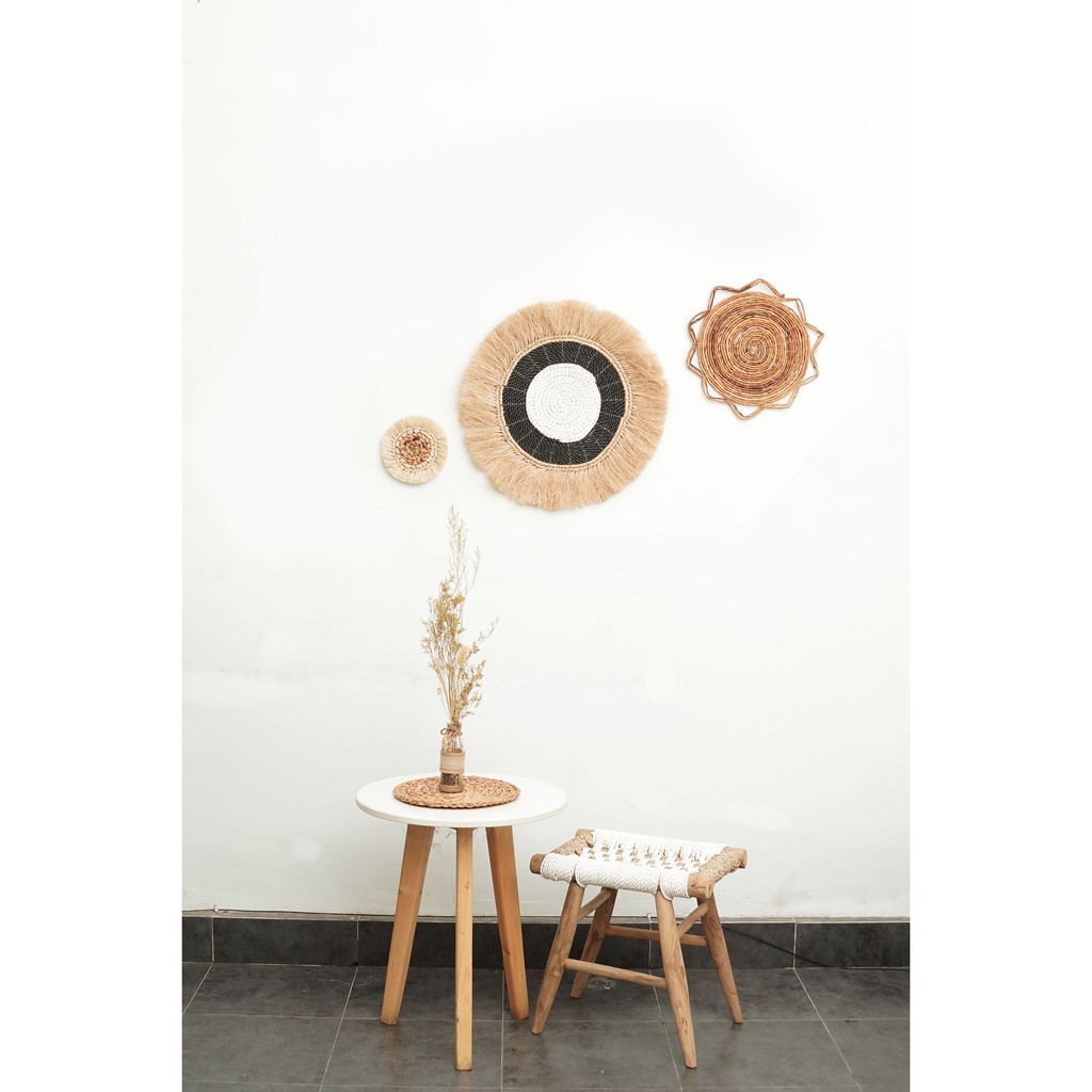 Hiasan Dinding Anyaman Eceng Gondok Dekorasi Ruangan Wall Decoration