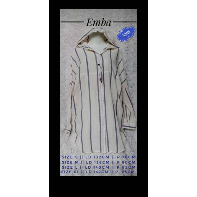 Emba ladies baju atasan remaja lengan panjang