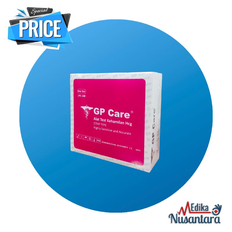 Alat Test Kehamilan Hcg Strip Tes Pack Kehamilan Original GP Care - Harga Satuan