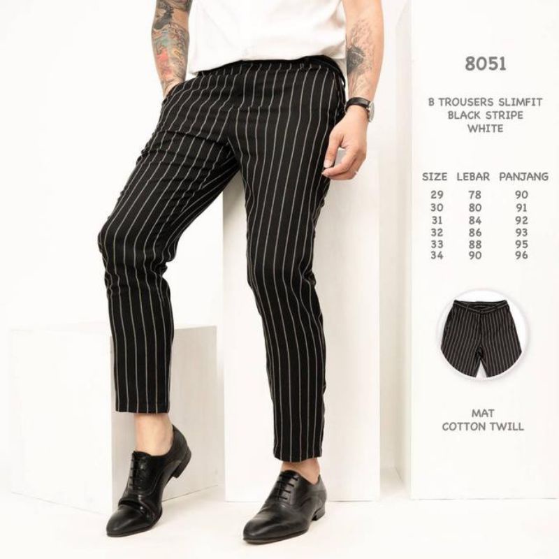 celana tartan dickies strip/celana kotak/celana salur/celana strip