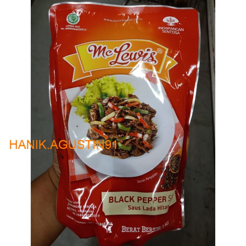 

Mc Lewis Blackpaper Saus Lada Hitam Kemasan 1 kg SS91