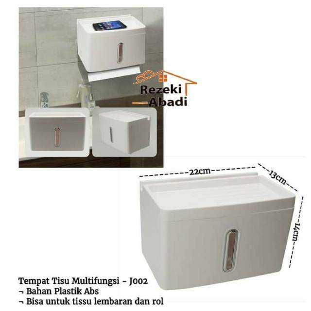 Tempat Tisu J001 Rak Sampo Dispenser Tisu Lembaran 