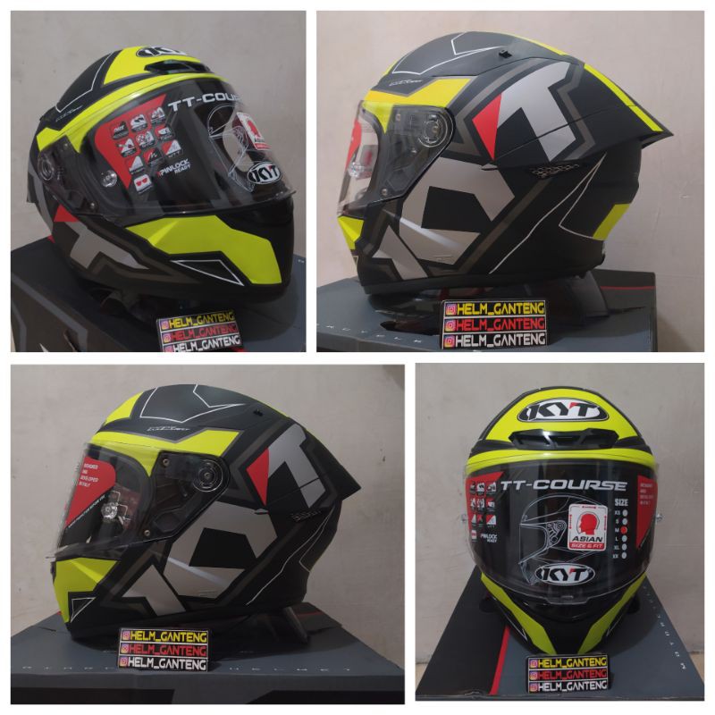 kyt tt course electron matte grey yellow