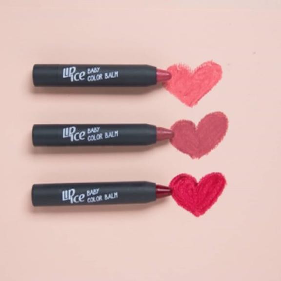 DIMINATI  Lip Ice Baby Color Lip Balm Baby Red Baby Nude Baby Pink  ❃