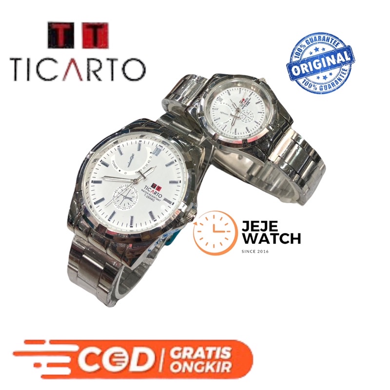 Jam tangan ticarto couple/pasangan