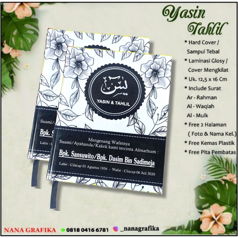 Buku yasin hardcover 128halaman Hvs