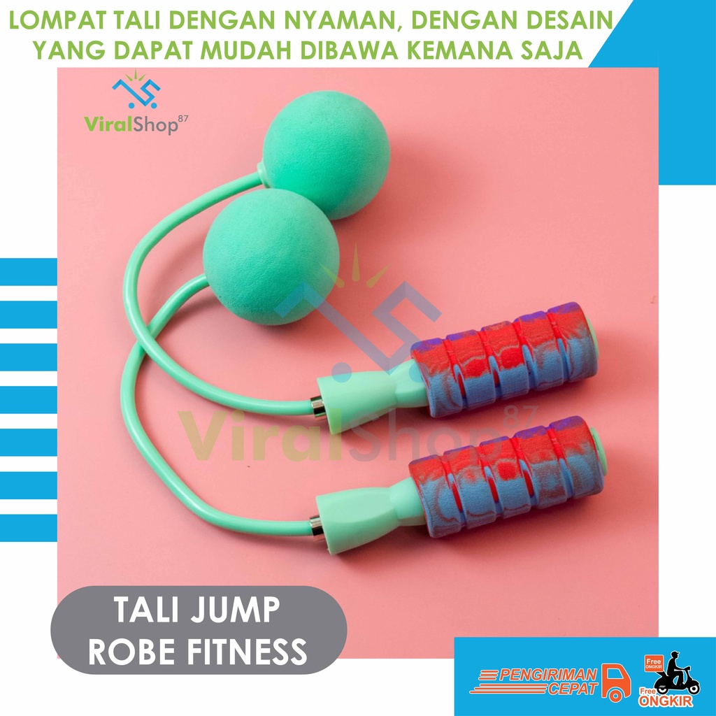 Lompat Tali Jump Rope Skipping Ropeless Tanpa Tali Adjustable