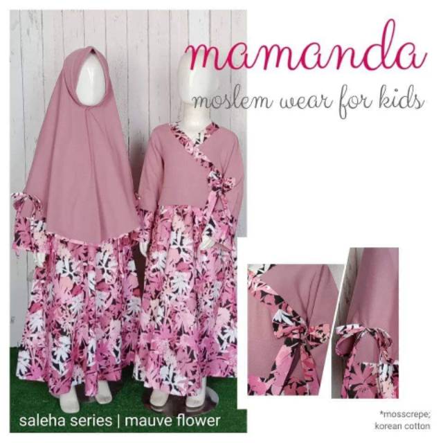 Aksa Kids Store Gamis Anak Perempuan By Mamanda usia 3-8th