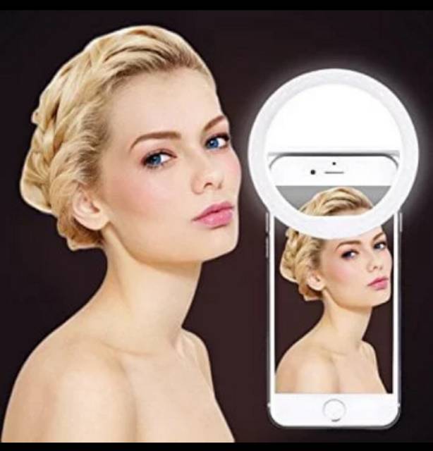 RING LIGHT SELFIE LED - LAMPU LED SELFIE FLASH CLIP CAMERA Tambahan untuk Foto Selfie HP