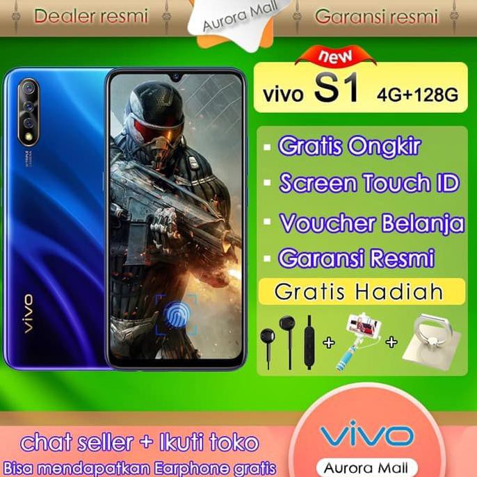 TERMURAH Vivo s1 4G / 128 hp screen touch id READY STOCK