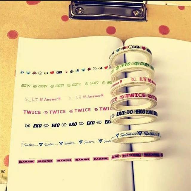 

Selotip KPOP BTS Exo blackpink seventeen twice