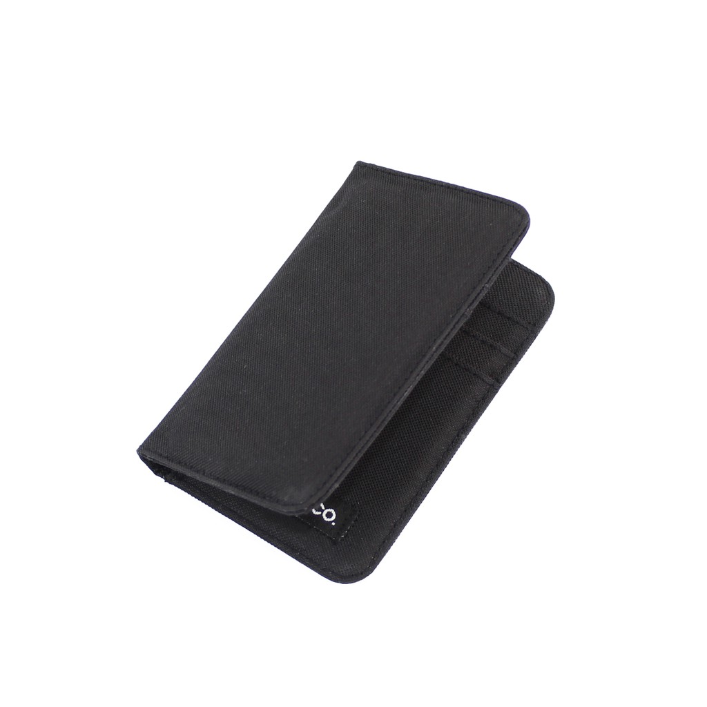 Dompet Kartu Pria Wanita card holder model slim slot vertical hitam EMDK54