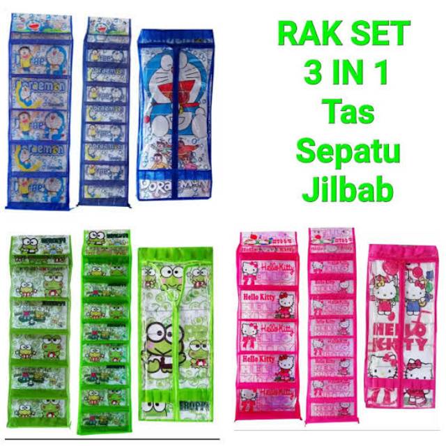 RAK GANTUNG SET 3 IN 1  RESLETING