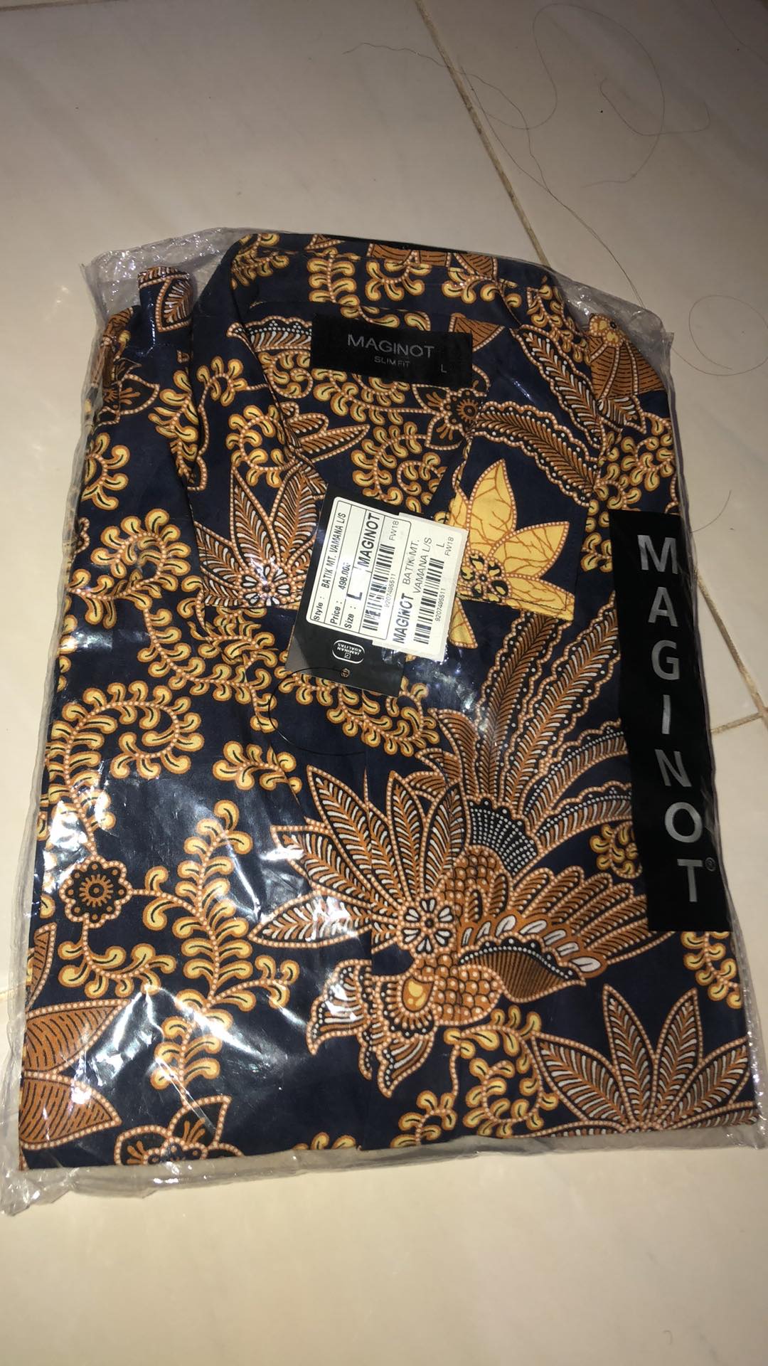 Maginot Kemeja Batik Pria Vamana-ls Lengan Panjang