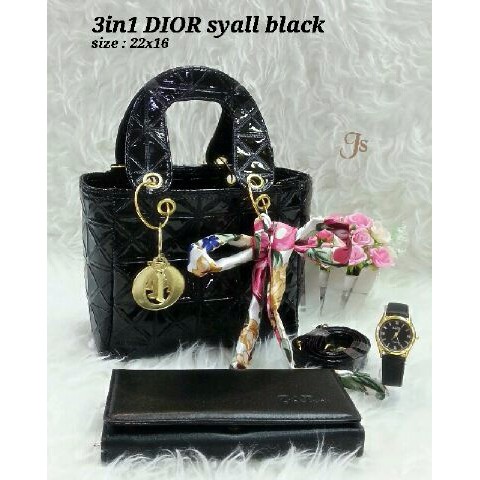 3in1 Dior Syal Black