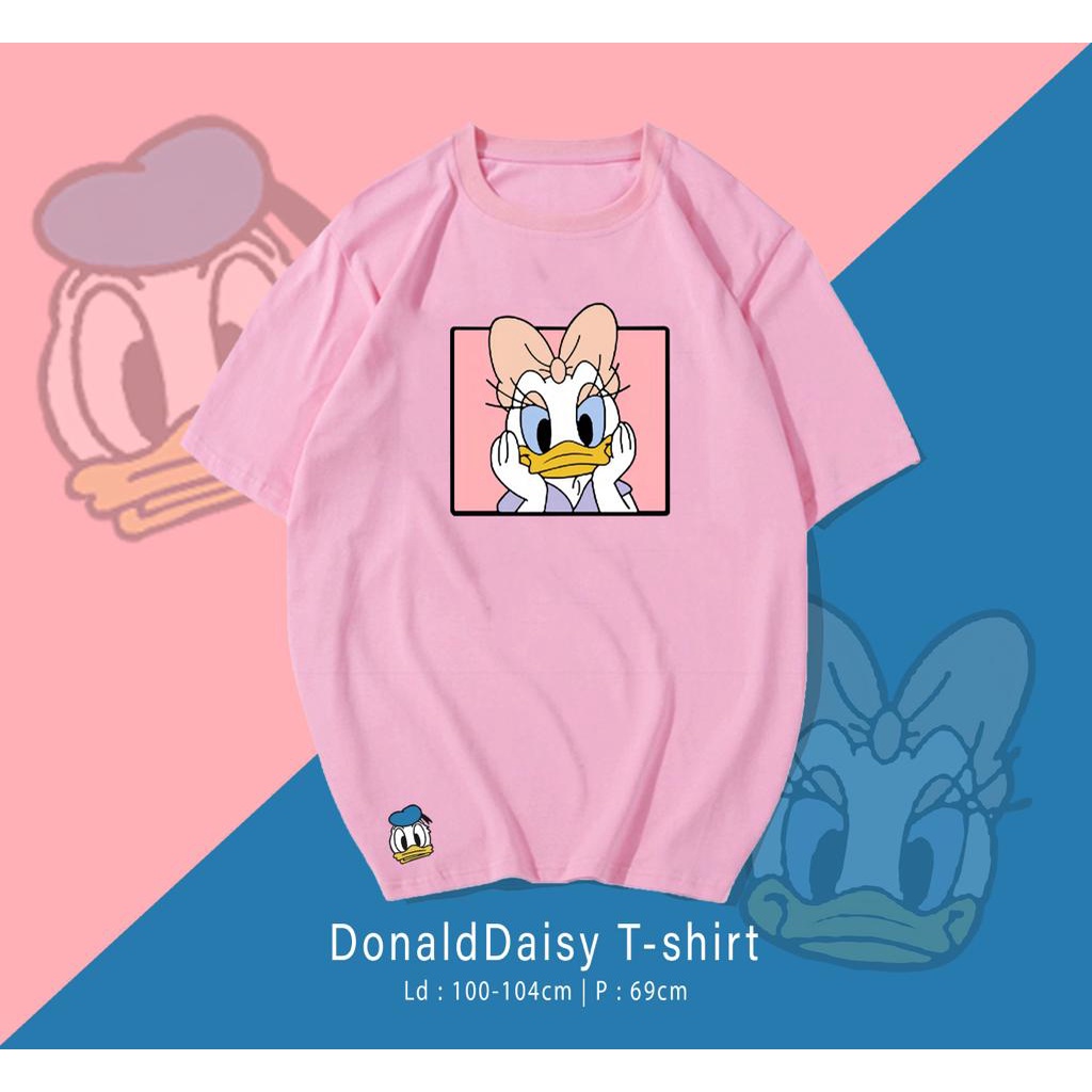 KAOS DONALD DAISY T-SHIRT / KAOS WANITA / KAOS SANTAI / KAOS KEREN / KAOS OVER SIZE / KAOS UK M - XL