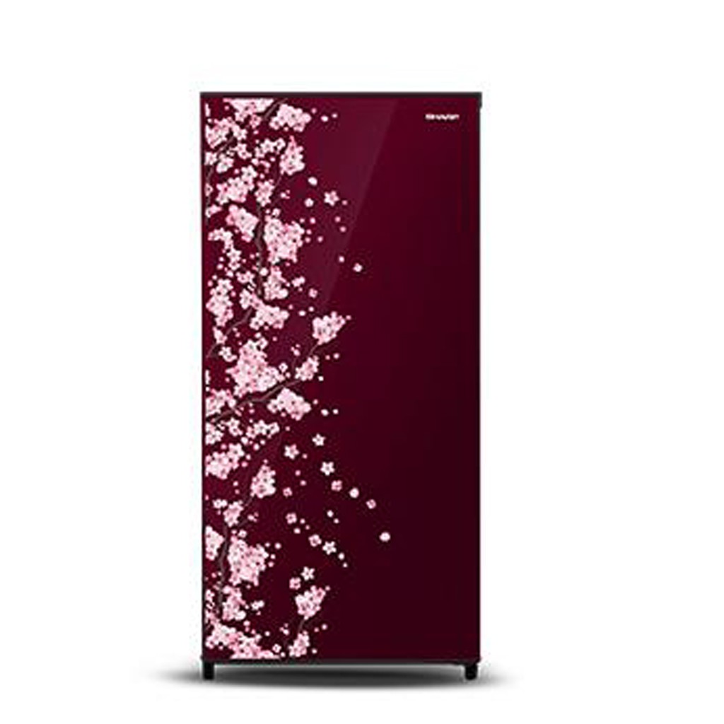 SHARP SJ N 162 D VR / SAKURA VIVID RED KULKAS LEMARI ES 1 PINTU 133 LITER / SJN162DVR