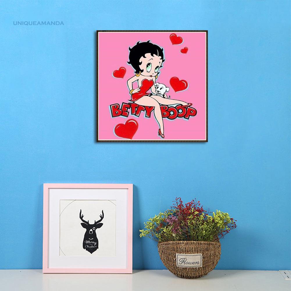 Uni Uni â¿ Lukisan Diamond 5D DIY Gambar Kartun Wanita Cantik Untuk Dekorasi Rumah