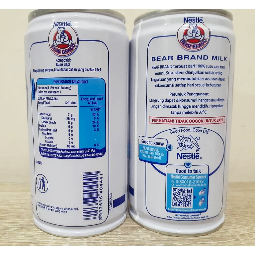 BEAR BRAND SUSU BERUANG STERIL 189 ML