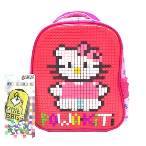 Tas Ransel Anak Powa Pixel 888 Original Kids Backpack - Skoola