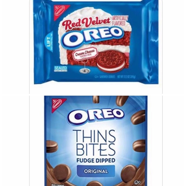 Oreo USA redvelvet / mint / dark choco / birthday cake / carrot cake / thins bites mint / choco