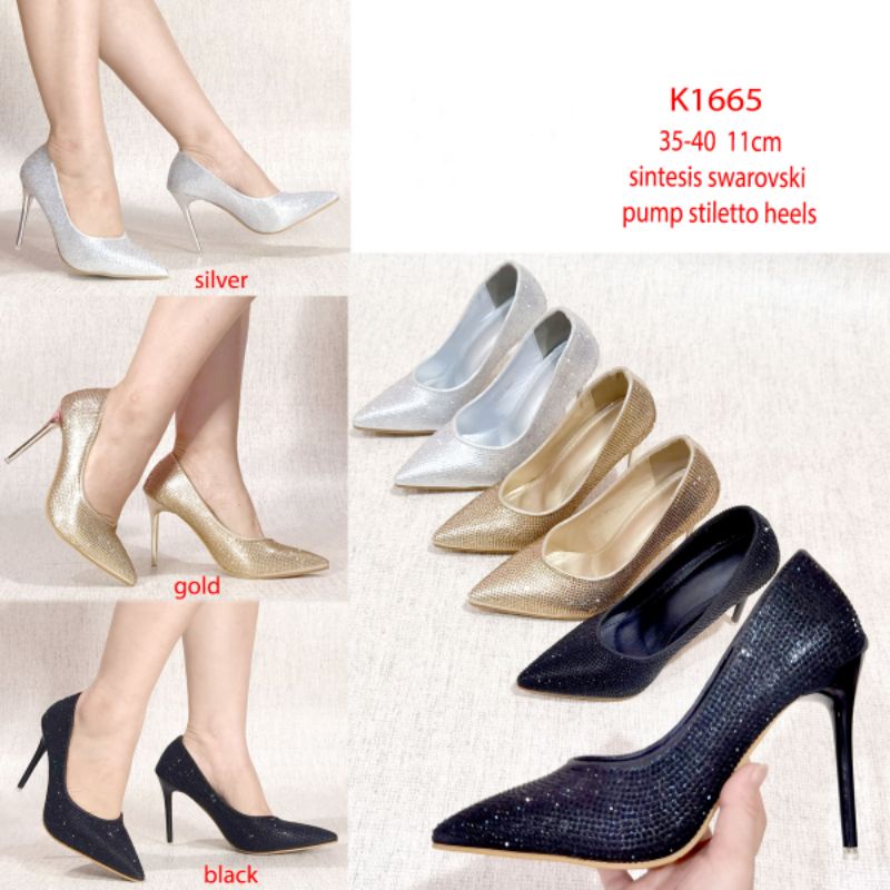 pump swarovski stilletto heels 11cm shoes