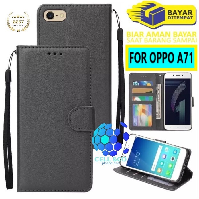 Flip cover OPPO A71 Flip case buka tutup kesing hp casing hp flip case leather wallet